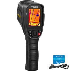 VEVOR Thermal Imaging Camera – 320x240 Super Resolution, 25Hz Refresh Rate, and -4°F to 752°F Range with 32GB Storage