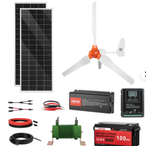 VEVOR 12V 600W Solar Wind Power Kit