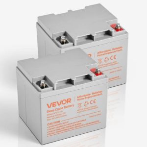 VEVOR 2 Pack 12V 35Ah Deep Cycle Battery