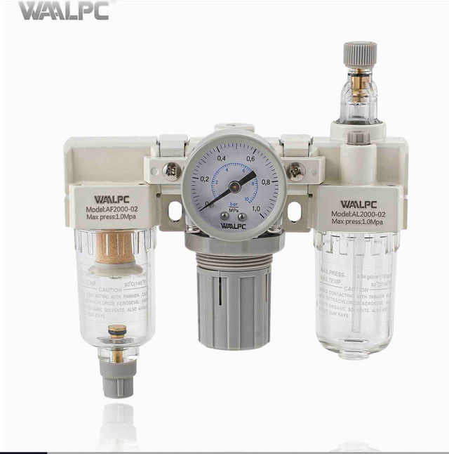WAALPC AC2000-02 1/4" NPT Air Filter Regulator Lubricator