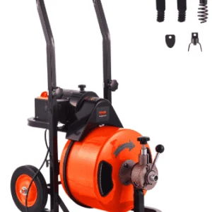 VEVOR Drain Cleaning Machine 75 FT x 1/2 Inch