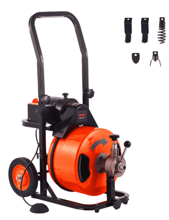 VEVOR Drain Cleaning Machine 75 FT x 1/2 Inch